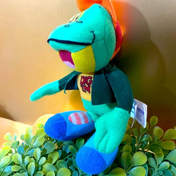 KELLOGGS DIG EM FROG VINTAGE 1998 HONEY SMACKS CEREAL PLUSH 6” - Picture 2 of 10